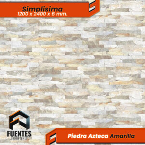 Simplisima Piedra Azteca Amarilla / 6 x 1200 x 2400 mm