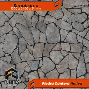 Simplisima Piedra Cantera Nativa / 6 x 1200 x 2400 mm