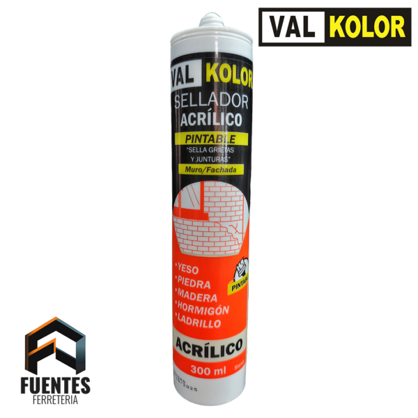 Sellador Acrílico Pintable VAL-KOLOR 300 ml