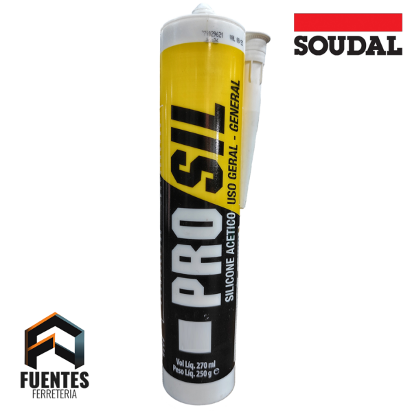 Silicona Acética Neutra Blanca PROSIL 270 ml