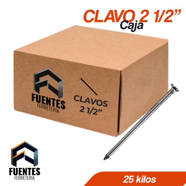 Caja de clavos 2 1/2"