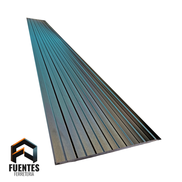 Metal Siding Negro Maxi Siete Tablas COD-201009 / 3800 x 380 x 16 mm.
