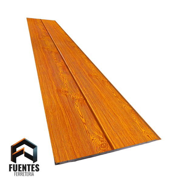 Metal Siding Nogal Dos Tablas DG-A001 / 3800 x 380 x 16 mm.