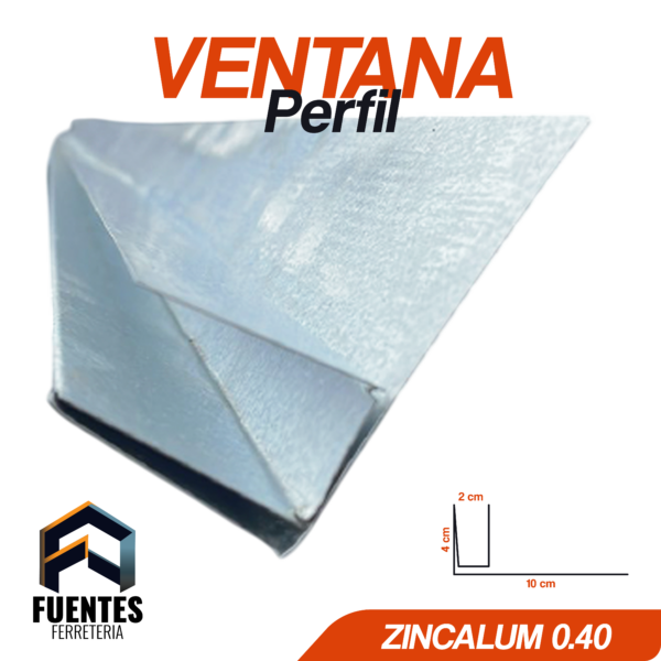 Perfil Hojalata Ventana