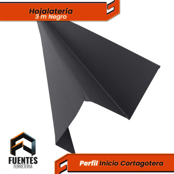 Perfil Hojalata Inicio Cortagotera Negro