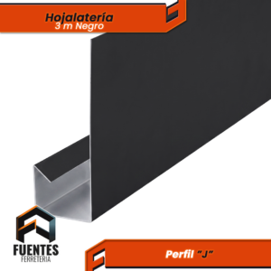 Perfil Hojalata Jota Negro