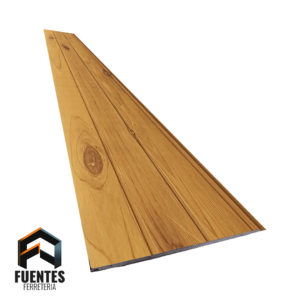 Metal Siding Avellano Tres Tablas LZG-W001 / 3800 x 380 x 16 mm.