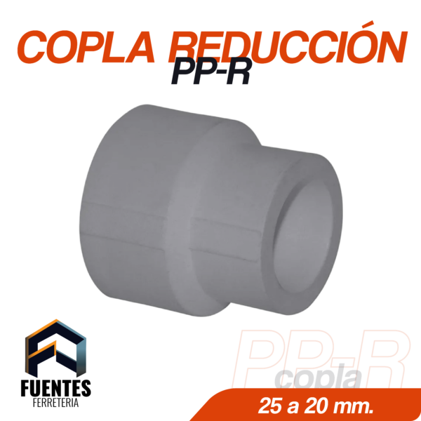 Copla Reducción PP-R 25 x 20 mm