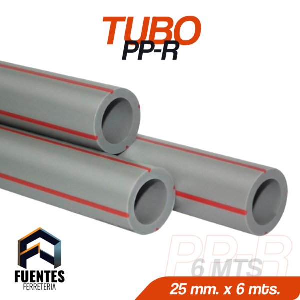 Tubo PP-R 25 mm x 6 mts.
