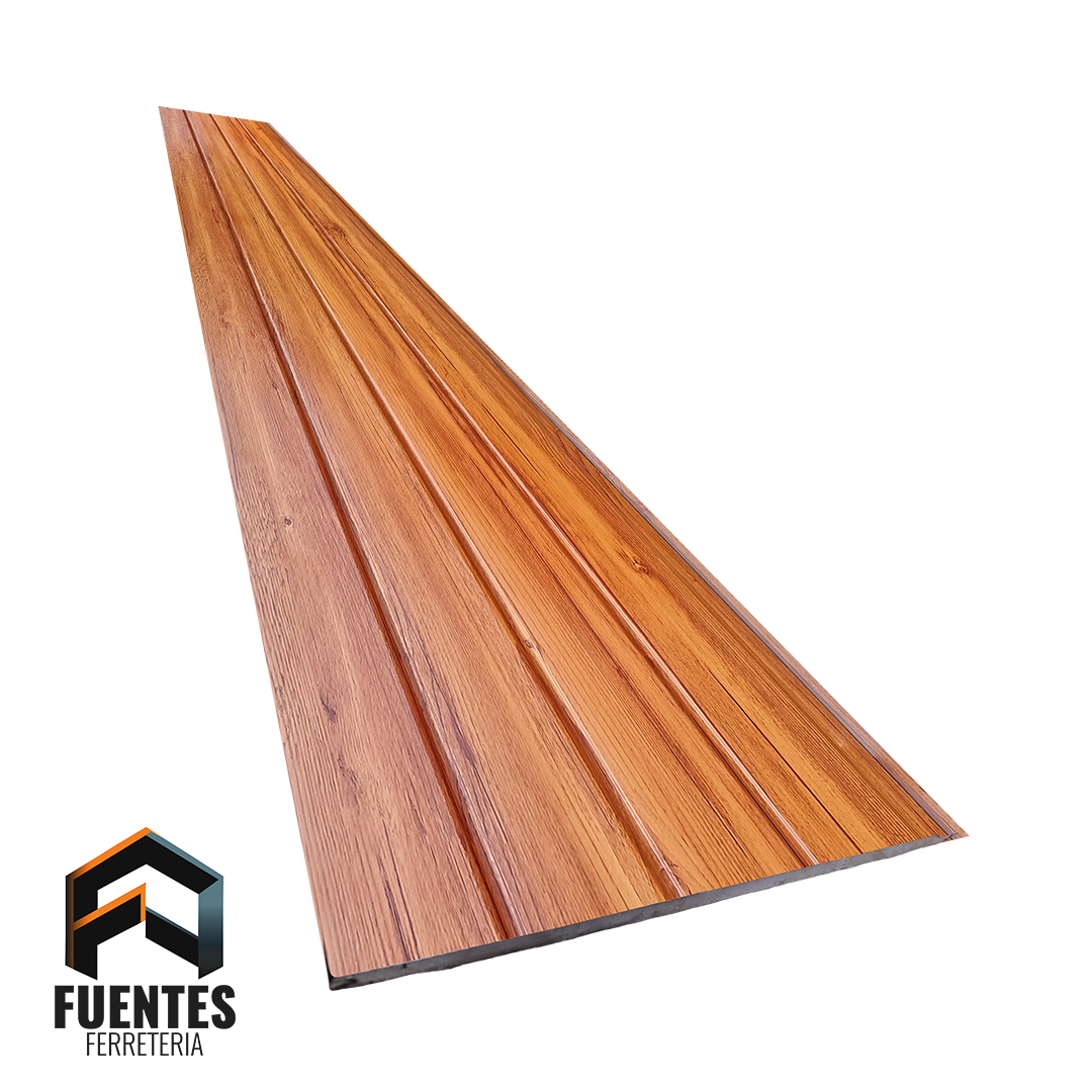 Metal Siding Cedro Cuatro Tablas SZG-A002W / 3800 x 380 x 16 mm.