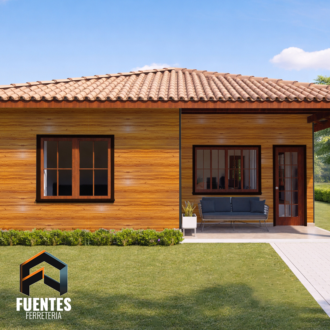 Metal Siding Cedro Cuatro Tablas SZG-A002W / 3800 x 380 x 16 mm. - Imagen 3