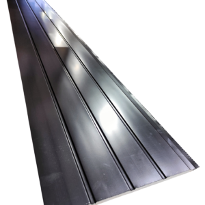 Metal Siding Negro Cuatro Tablas SZG-Black / 3,80 x 0,38 mts.
