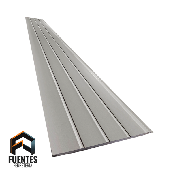 Metal Siding Blanco Cuatro Tablas SZG-White / 3800 x 380 x 16 mm.