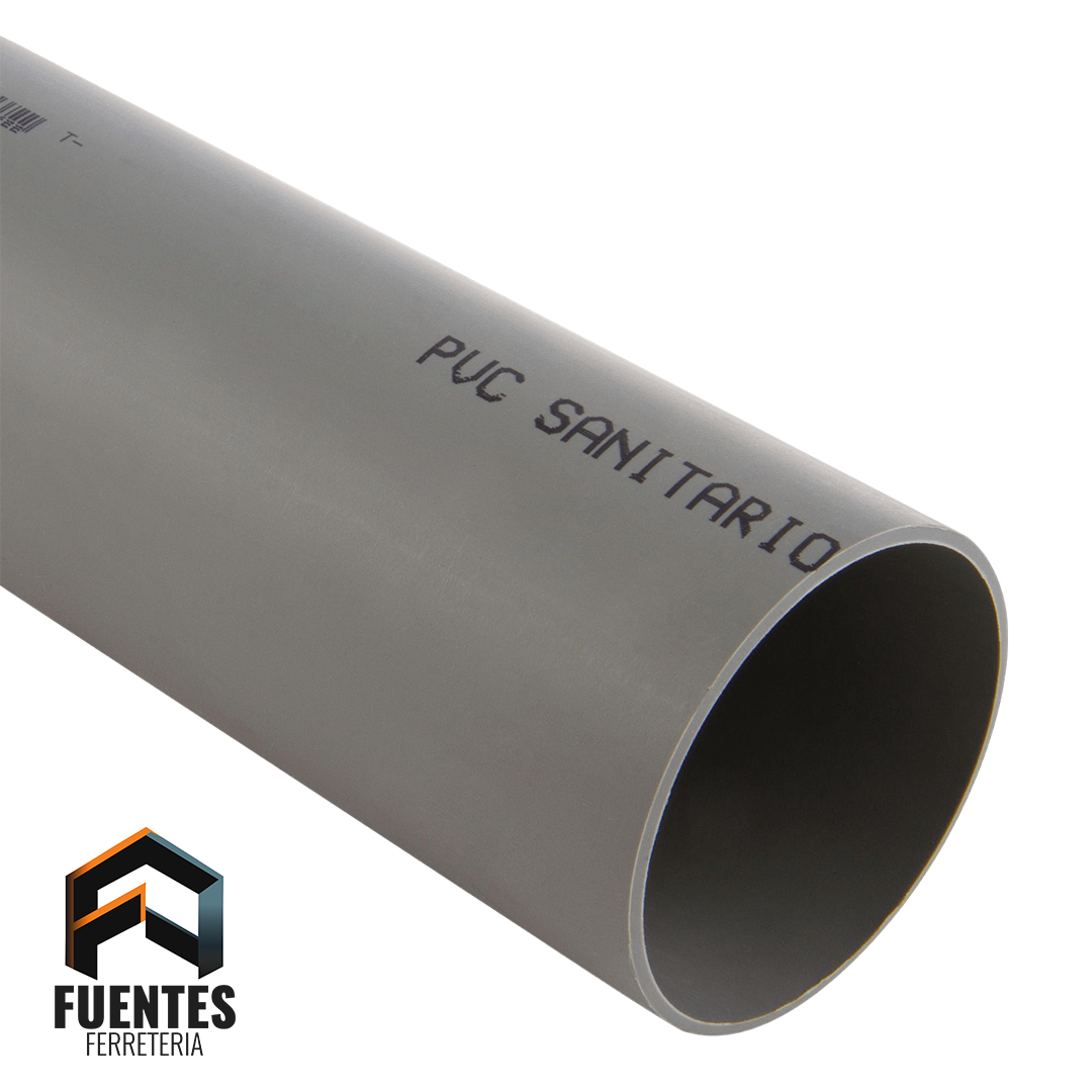 PVC Sanitario Gris / 75 mm. x 6 mts.