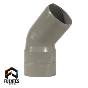 Codo PVC Sanitario 50 mm x 45Â°