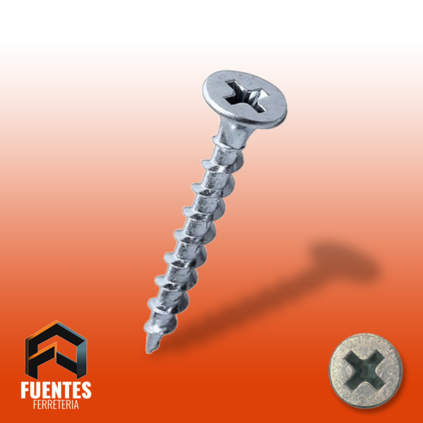 Tornillo Cincado de 1 1/4" caja 1000 unidades