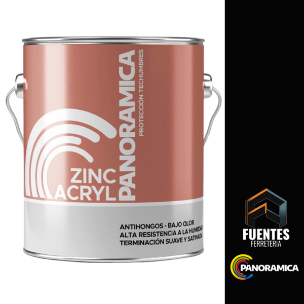Pintura Zinc Acryl Negro GL