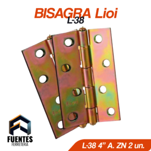 Bisagra L-38 4" A. Zincado â€“ LIOI