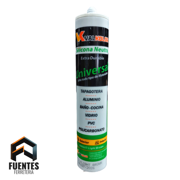 Silicona VALPRIK Neutra Light Brown 280 ML