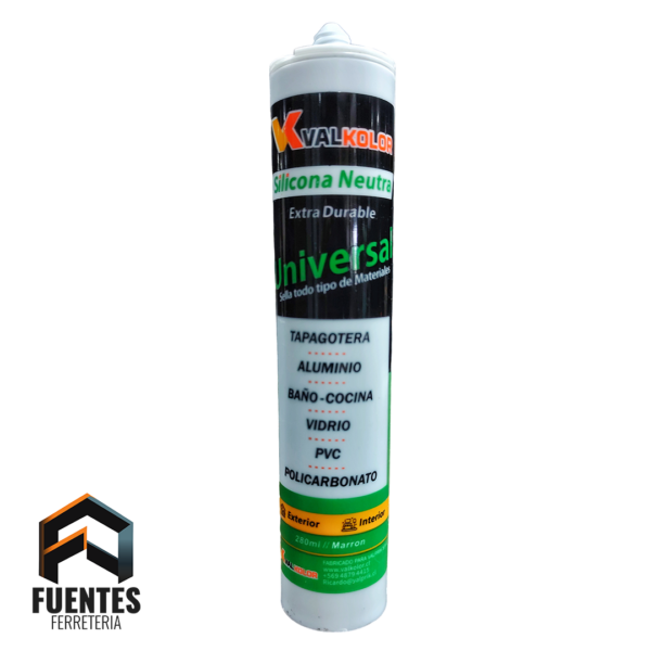 Silicona VALPRIK Neutra Marrón 280 ML