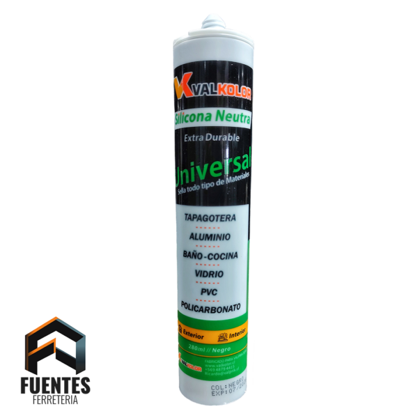 Silicona VALPRIK Neutra Negra 280 ML