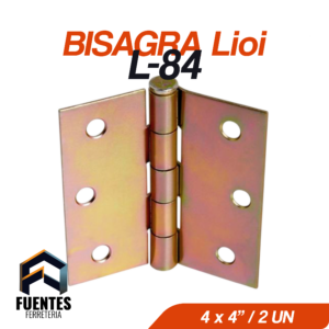 Bisagra L-84 4x4" Set 2 unidades
