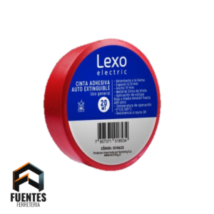 CINTA PVC ROJA 19 MM LEXO