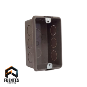 Caja Eléctrica Tabique C/Oreja Metálica Gris