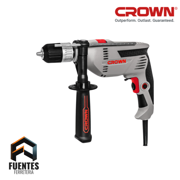 Taladro Percutor CROWN Alambrico CT10128 - 600 W