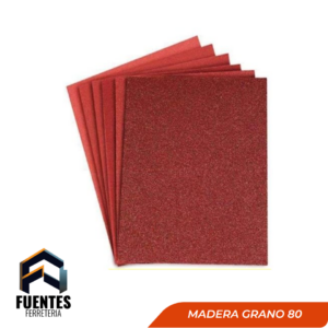 LIJA MADERA GRANO 80