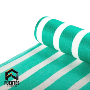 Malla Raschel Sombra Verde/Blanco 4,2 x 100 mts