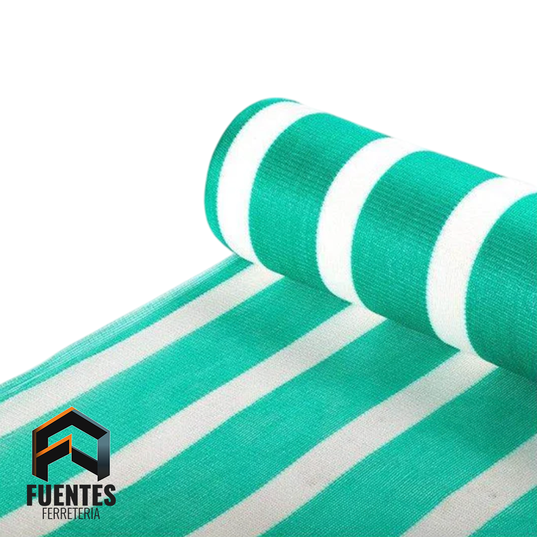 Malla Raschel Sombra Verde/Blanco 4,2 x 100 mts
