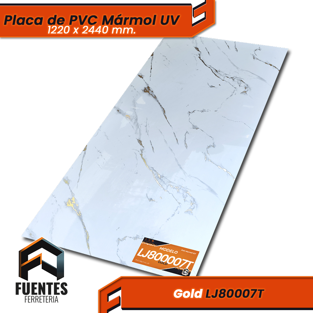 Placa de PVC Gold LJ80007T / 1220 x 2440 mm. - Imagen 2