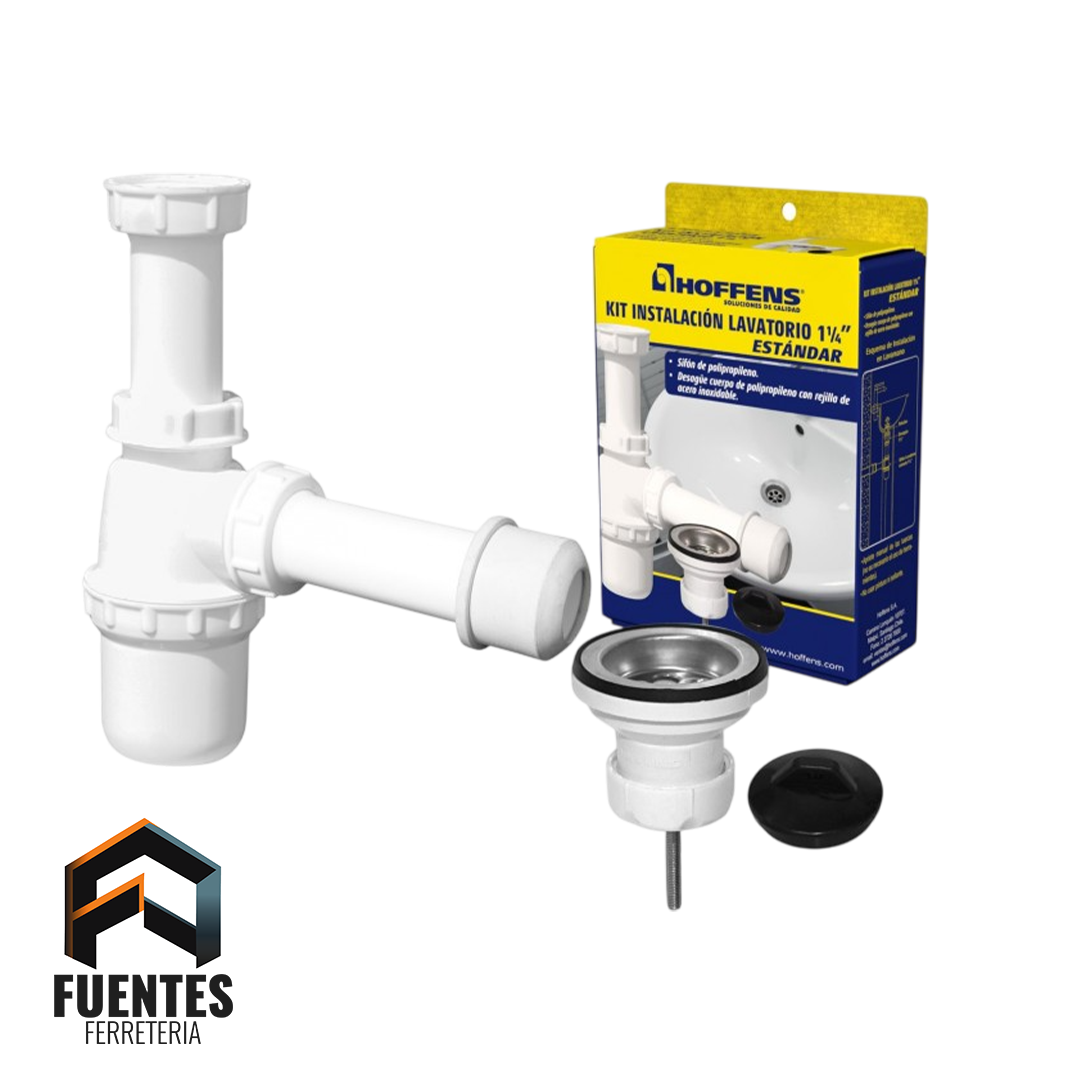 Kit Instalación Lavatorios Estándar 1 1/4" HOFFENS