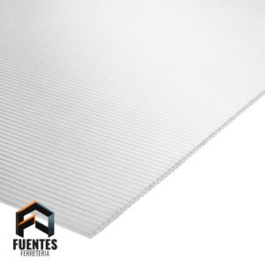 Policarbonato Alveolar - 4 mm x 1,05 mts x 2,90 mts transparente