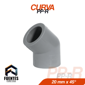 Curva PP-R 20 mm x 45Â°