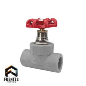 Llave de paso Metálica Manilla Roja 20 mm