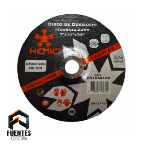 DISCO DE DESBASTE 7" HEMIC