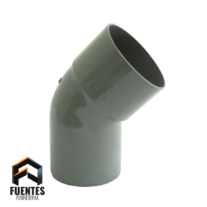 Codo 40 mm x 45Â° Sanitario