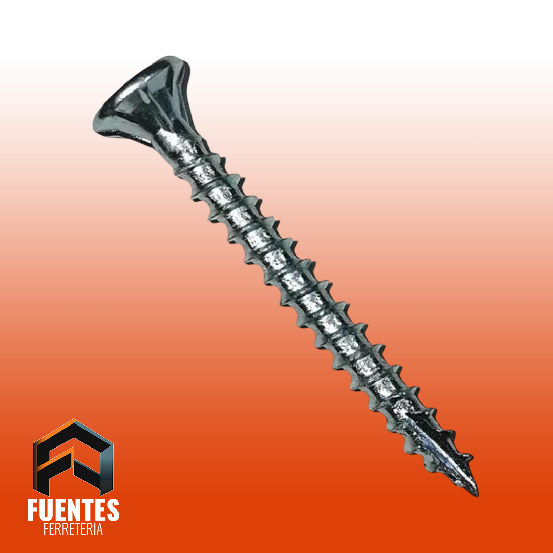 Tornillo Fibrocemento Pta Fina 1 1/4" Caja 100 unidades