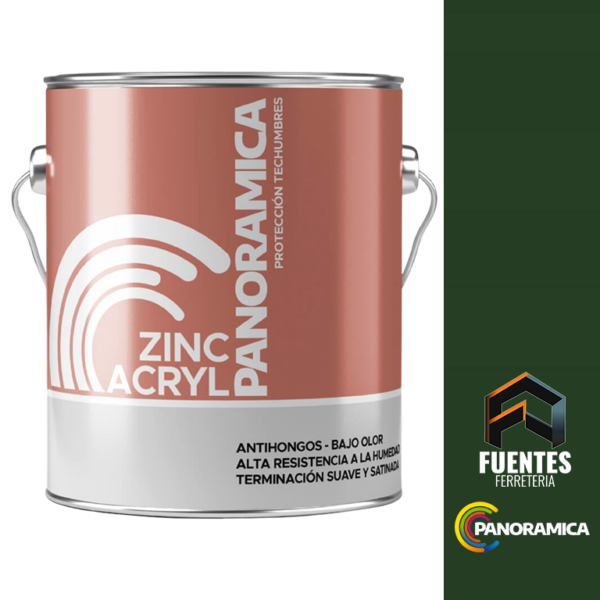 Pintura Zinc Acryl Galon Verde