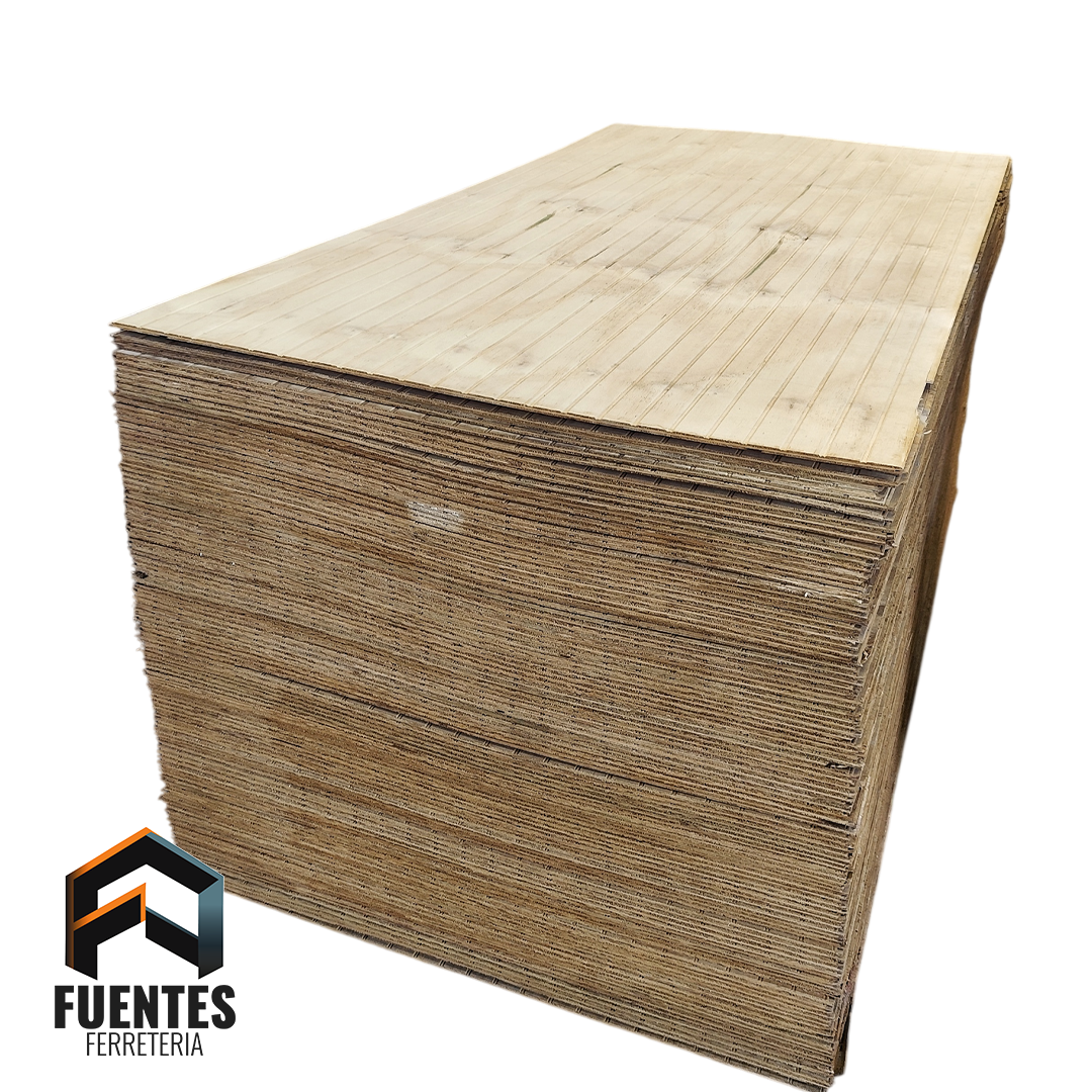 Terciado Ranurado Colonial 9 mm IPV 1220 x 2440 mm
