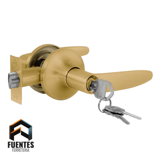 Cerradura Tubular Manilla Bronce BASH 8014 Dormitorio Oficina