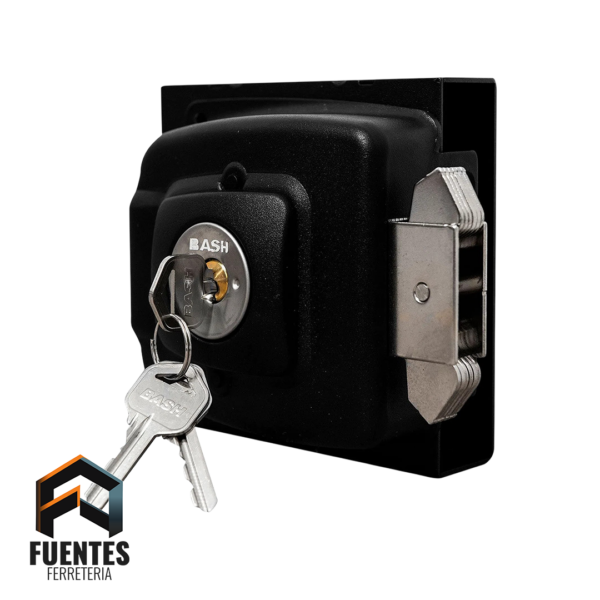 Cerradura Sobreponer BASH 1003 Cangrejo c/c Negra BL