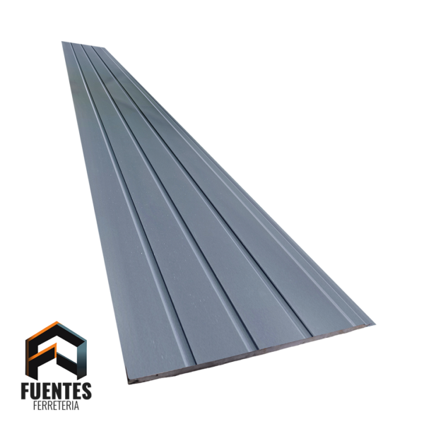 Metal Siding Grafito Cuatro Tablas 255020 / 3800 x 380 x 16 mm 