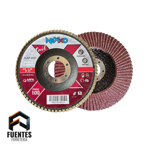 Disco Traslapo Madera-Metal 4 1/2" G 100 NEXXO