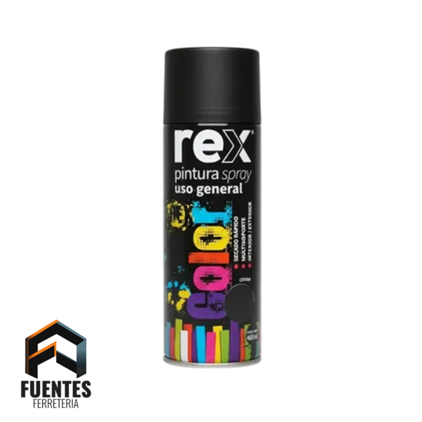 Spray Rex Negro Mate 400 ml