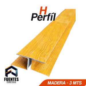 Perfil Hojalata H Madera 3 m