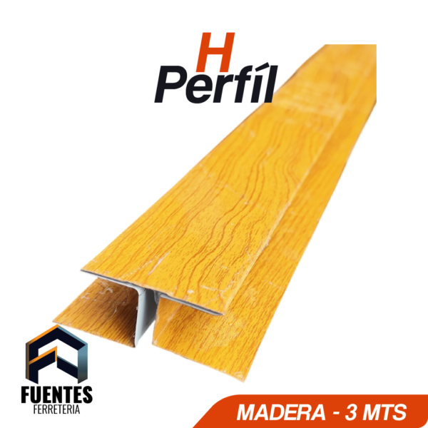 Perfil Hojalata H Madera 3 m